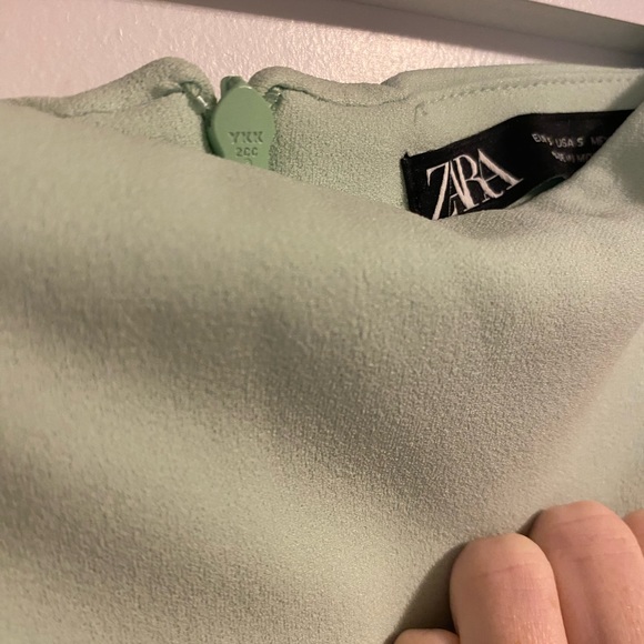 Zara Ruched Mint Skirt 💚 - Picture 6 of 6